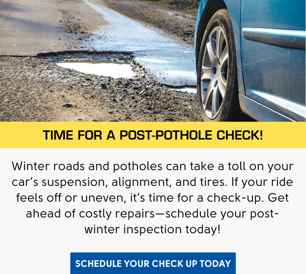 It's Time for a Post-Pothole Check!
