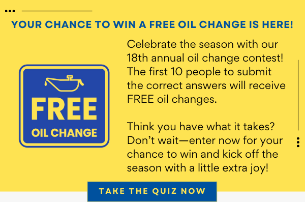 Oil Change Contest 2024 Email - Questions